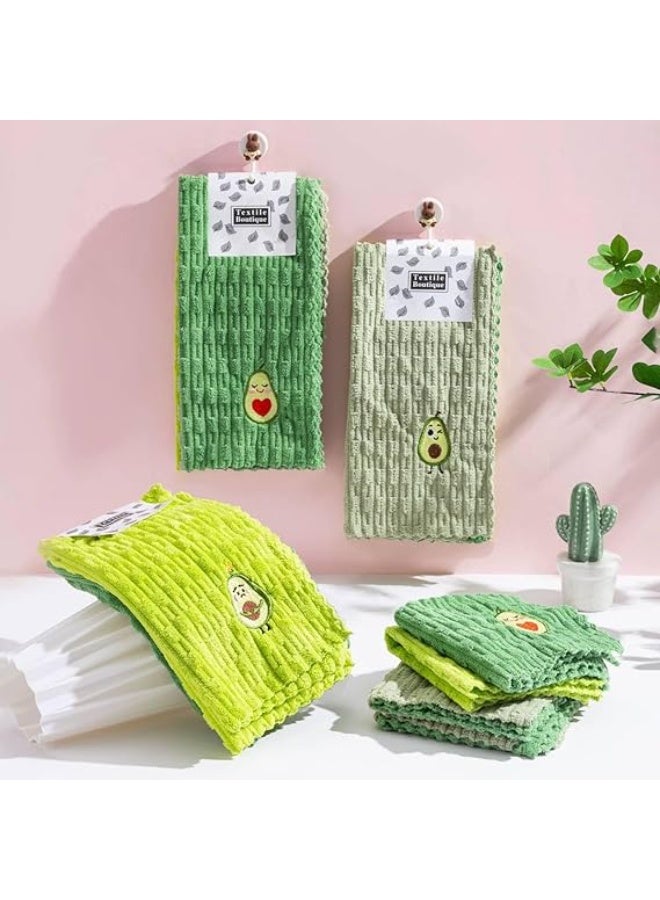 Avocado Towel Set - Set of 4 Ultra Soft Quick Dry Towels - Kitchen Towels for Draining or Washing Dishes and Cookware - Absorbs Water and Quick Dry - Image 1